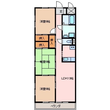 阿漕駅 徒歩10分 6階の物件間取画像